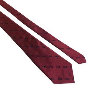 New York Stock Exchange NYSE Silk Tie Maroon Mens Necktie Accessory Office Gift